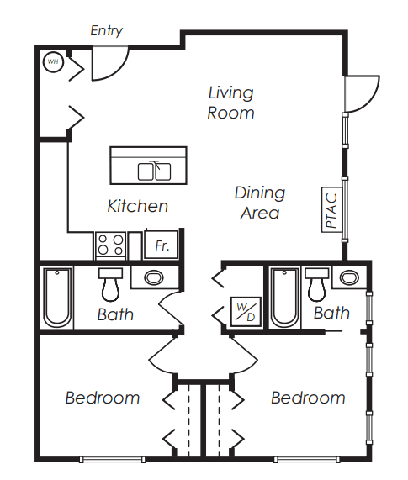 C1 Floor Plan at West Village at Four Points, Bozeman, 59718