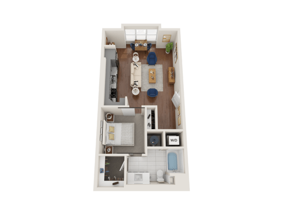Wallflower Floor Plan Wallflower Floor Plan at PARK40, Broomfield, Colorado