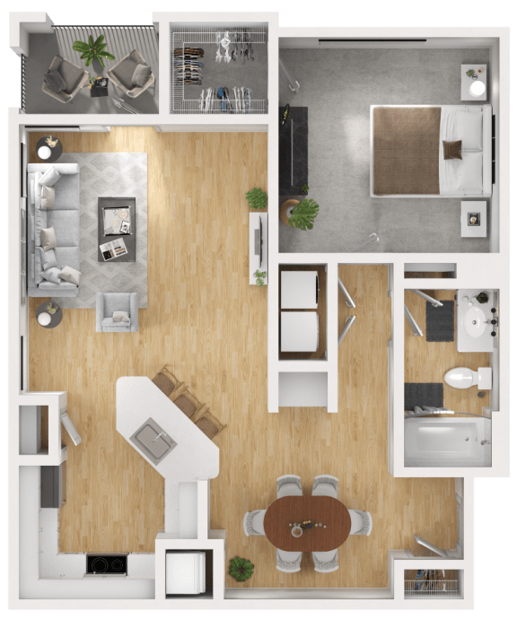 Alleia Luxury Apartments A2 Floor Plan