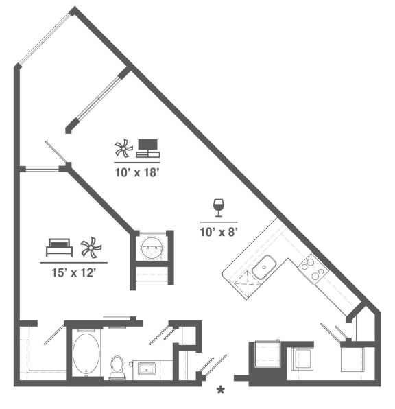 Satori Town Center A1D floor plan