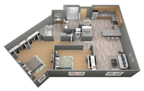 Floor Plan  Oakridge - 3D - Vivere Floor Plan