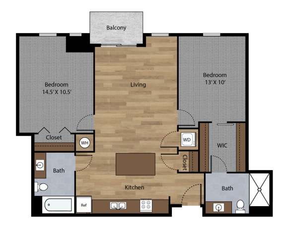 The Burlington 2D Floor Plan - The Corvina