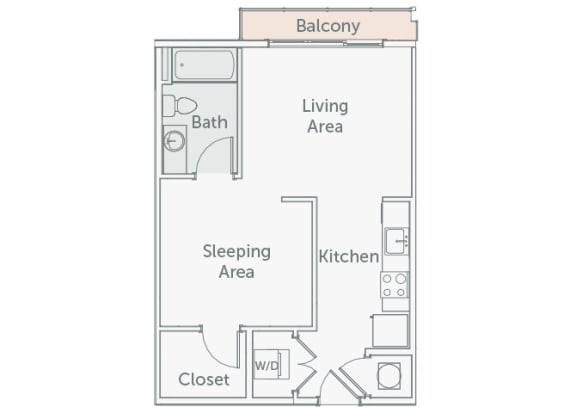 Element 29 A01 Studio Floor plan