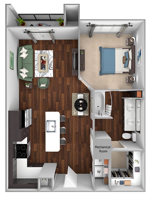 Floor Plans Debbie Lane Flats apartments in Arlington, TX