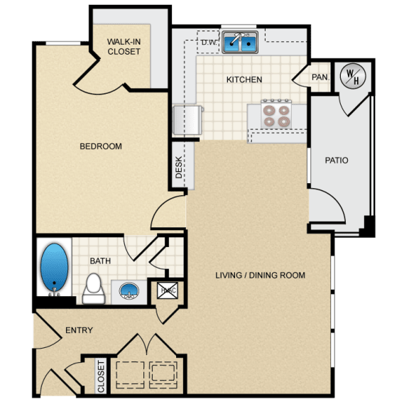 A3G Floor Plan at Berkshire Aspen Grove, Colorado, 80120