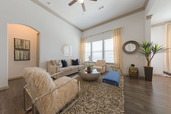Comfortable Living Room at Mansions of Georgetown, Georgetown, TX, 78626