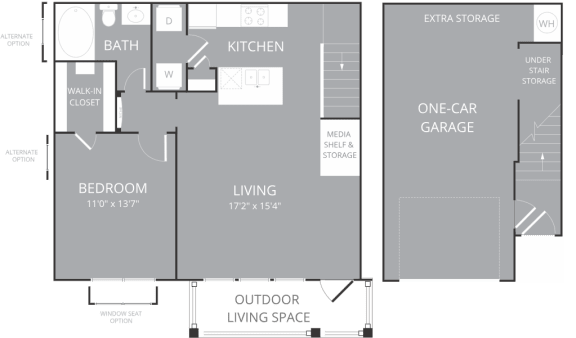 A2 floor plan at Villages 3Eighty, Little Elm, 75068