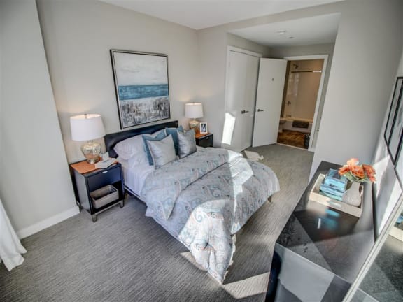 Well Appointed Bedroom at Via Seaport Residences, Massachusetts, 02210
