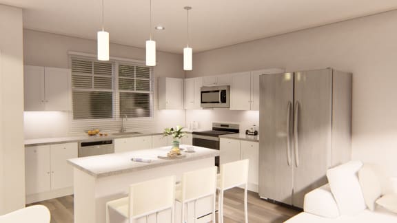 Well Equipped Kitchen And Dining at Brownstones at Palisade Park  Apartments, Chartered Holdings, Broomfield, 80023