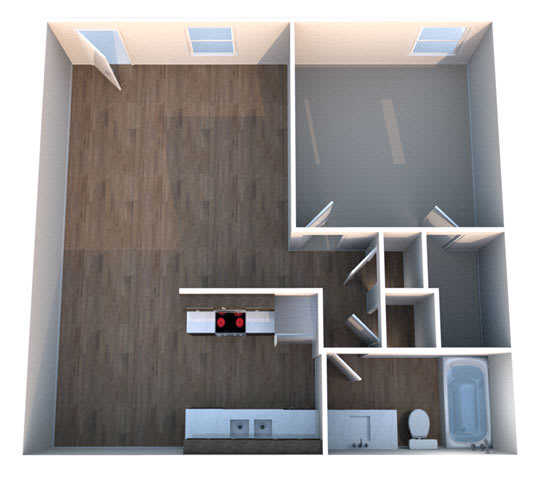 A One Bed One Bath Floorplan A One Bed One Bath Floorplan at Summerstone Apartments, Victoria, TX