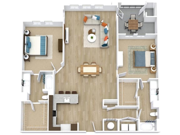 Floor Plan  Fawn Floor Plan at Aspire Apollo, Maryland
