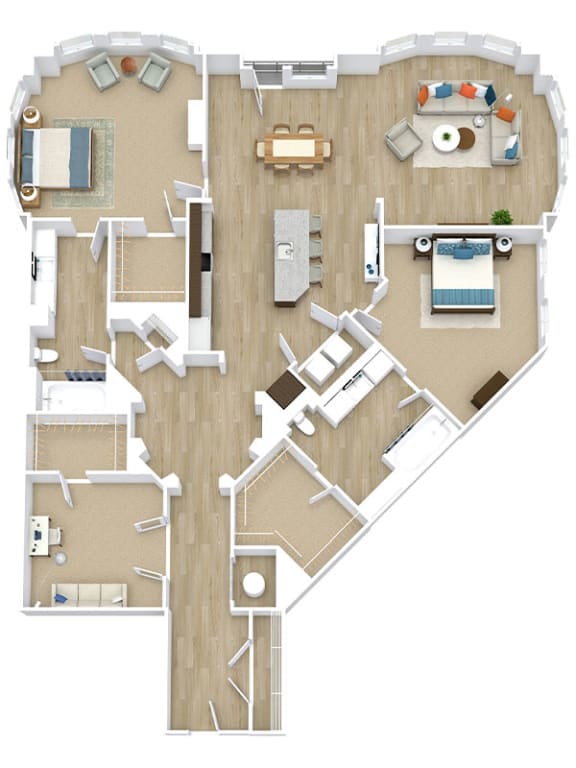 Floor Plan  Noir Floor Plan at Aspire Apollo, Maryland