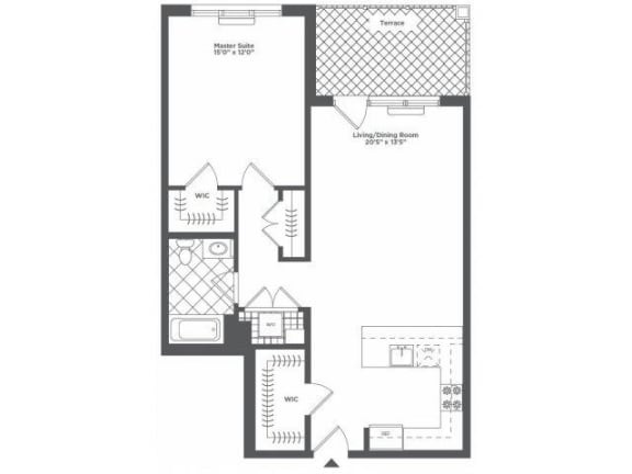 D Floor Plan at Infinity Edgewater, Edgewater