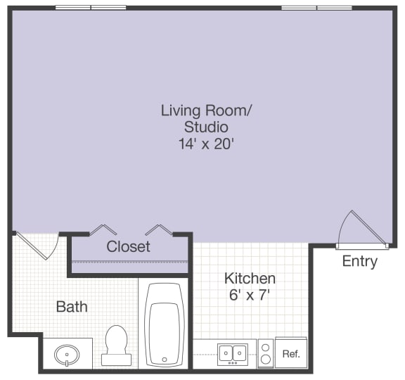  Floor Plan Studio 1