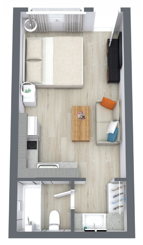A Floor Plan - Starting from 262 Square-Foot - The Teale, Kissimmee, FL, 34746