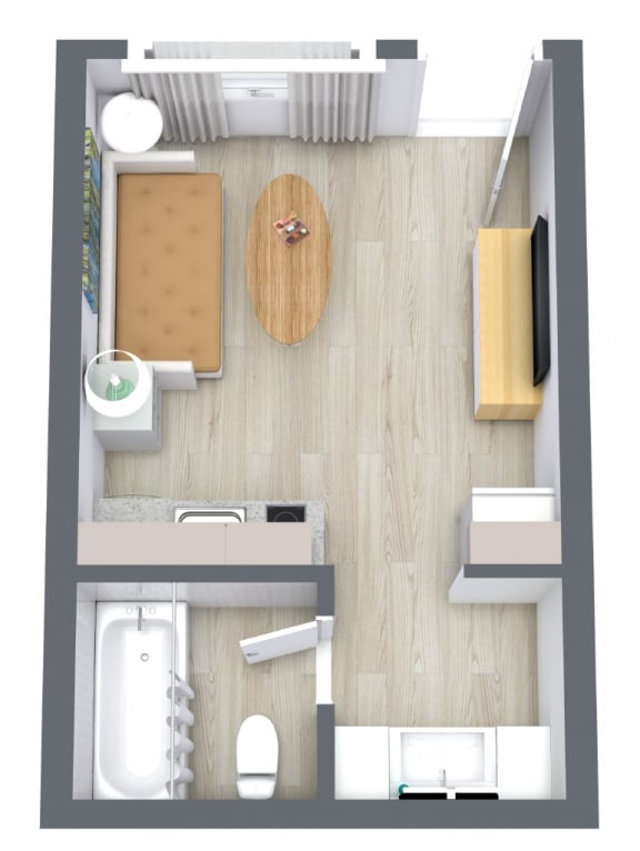 B Floor Plan - Starting from 201 Square-Foot - at The Teale, Kissimmee, FL