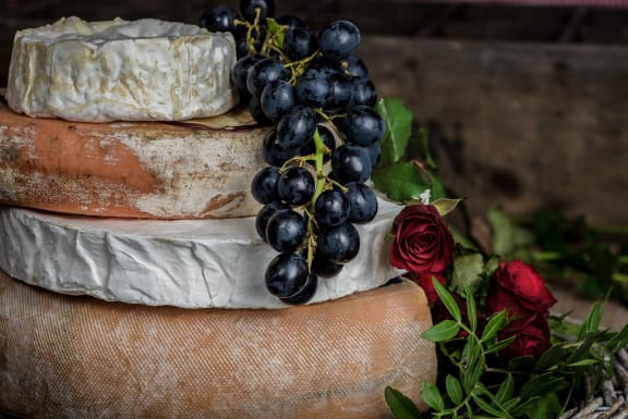 cheese plate at Patterson Place, Santa Barbara California