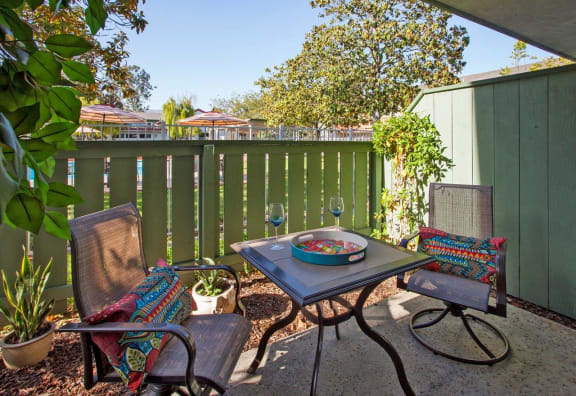 Patio/Balcony, at Pacific Oaks Apartments, Towbes, Goleta, CA 93117
