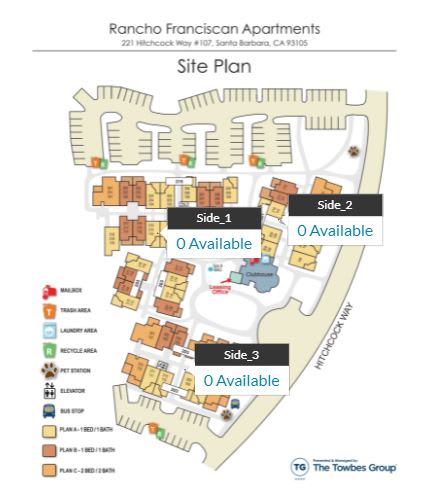 Sitemap at Rancho Franciscan Senior Apartments, Santa Barbara, 93105