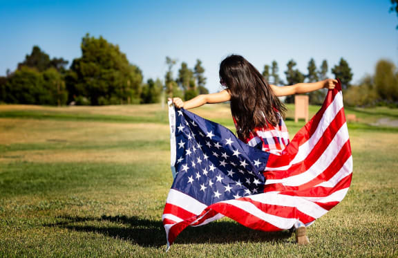 Labor day at Hancock Terrace Apartments, California