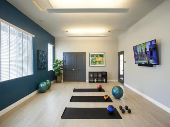 Yoga Room at Hancock Terrace Apartments, Santa Maria, California