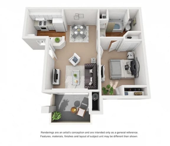Floor Plan at Cypress Meadows Senior Apartments, Ventura, CA, 93003