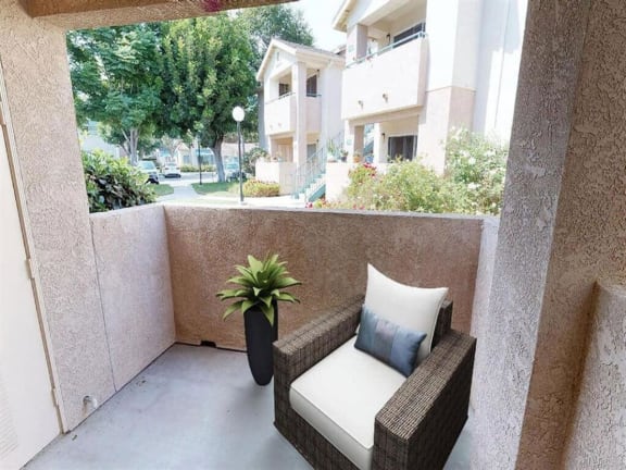 Private Balcony at Cypress Meadows Senior Apartments, Ventura, CA, 93003