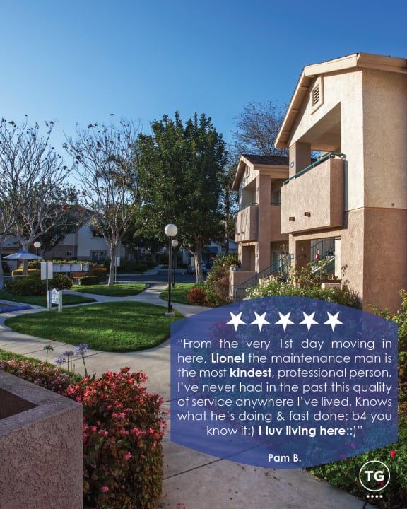 Labor day-testimonial at Cypress Meadows Senior Apartments, Ventura, CA, 93003