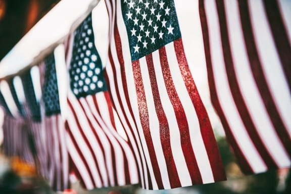 Flag at Cypress Meadows Senior Apartments, California