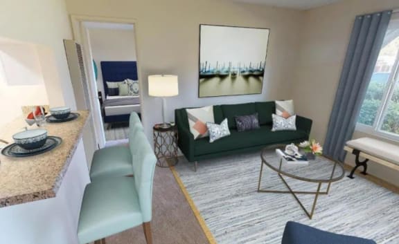 Living Room at Oceanwood Apartments, California, 93436