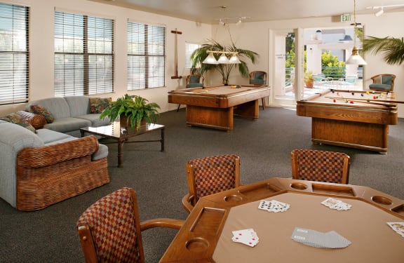 clubhouse decor at Cypress Point Apartment , California