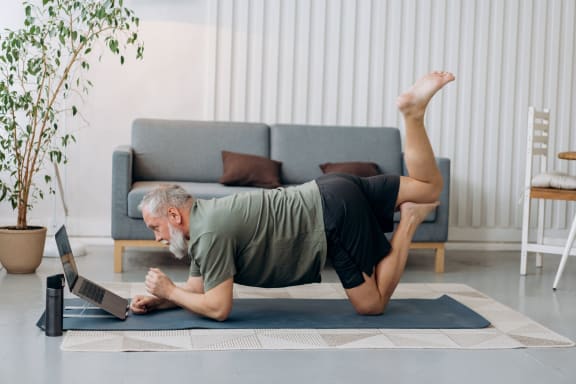 man_doing_yoga at Shepard Place, Carpinteria, 93013