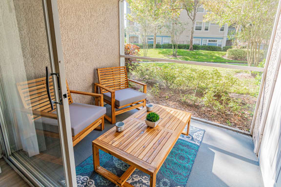 Balcony And Patio at The Boot Ranch Apartments, Florida, 34685