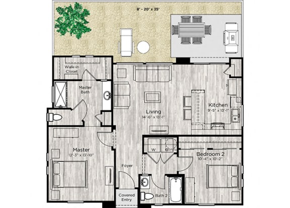 The Retreat Floor Plan The Retreat Floor Plan at Avilla Centerra Crossings, Goodyear, AZ, 85338