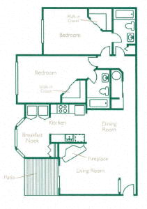 Floor Plans of Cambridge Court in Olympia WA