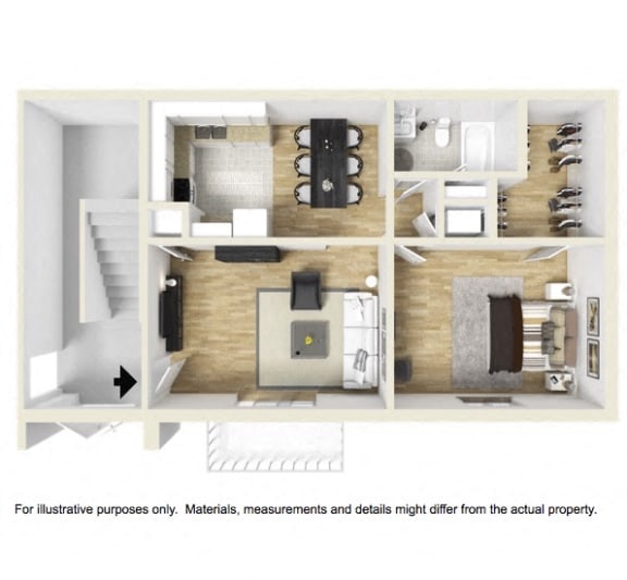 Shadowood Apartments Oxford, AL Anniston, AL 36207 1 bedroom 1 bathroom floor plan