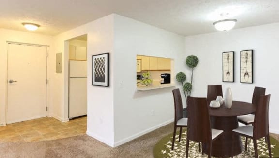 Kitchen With Dining Area at Centerpointe Apartments, Canandaigua, 14424