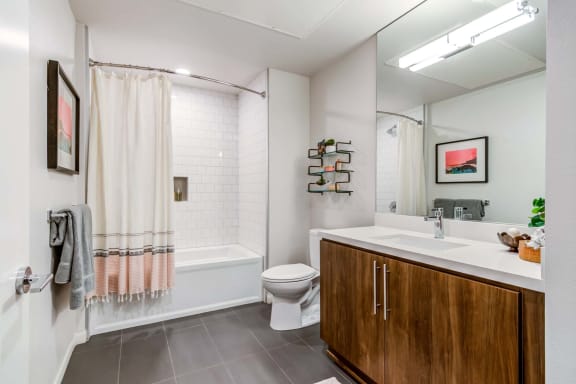 4th and J One Bedroom Bathroom