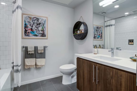 4th and J Studio Bathroom