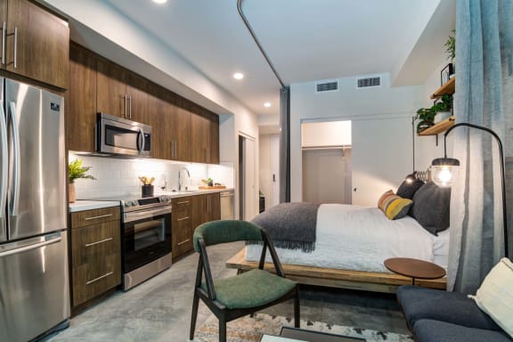 4th and J Studio Bedroom/Kitchen/Living Room