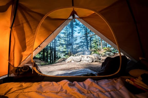 Tent In The Courtyard at River Pointe Apartments