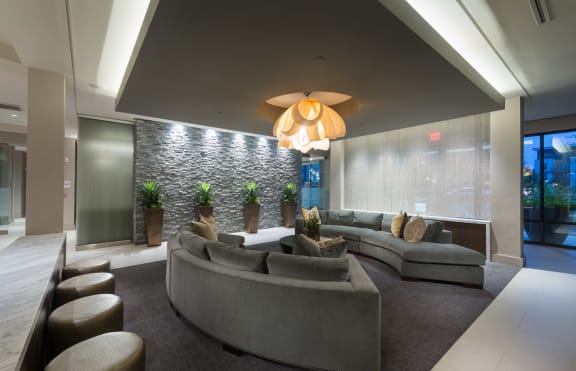 Beautiful Living room interior at Everra Midtown Park, Dallas, 75231