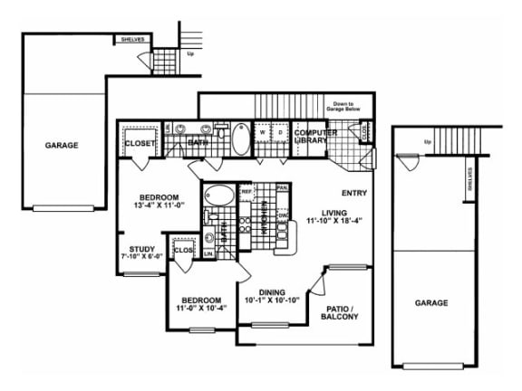 Brighton Classic Floor Plan | Lodge at Lakeline Village
