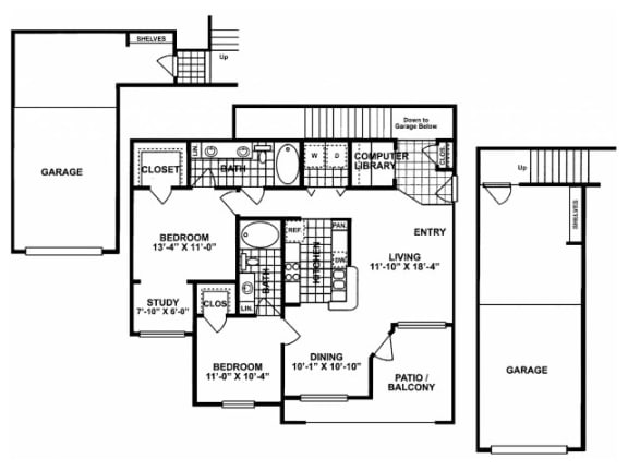 Brighton Deluxe Floor Plan | Lodges at Lakeline Village
