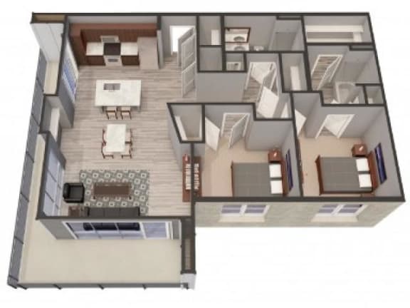 2C Floor Plan 2C Floor Plan |Lofts at Zebulon