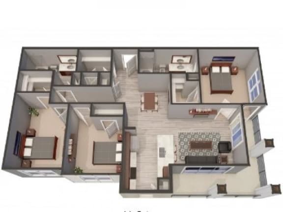 3A Floor Plan |Lofts at Zebulon
