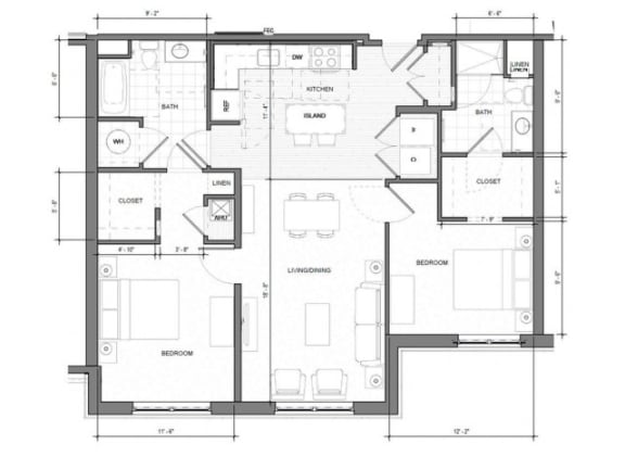2BR-G Floor Plan| Merc