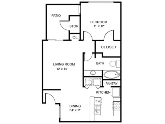 The Perry Classic Floor Plan | Northland at the Arboretum