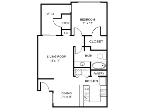 The Perry Deluxe Floor Plan | Northland at the Arboretum