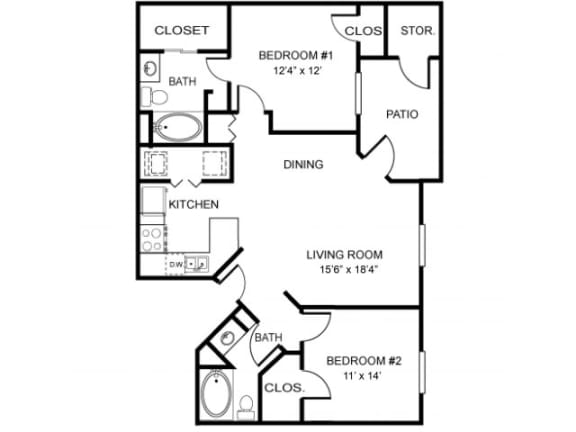 The Brentwood Deluxe Floor Plan | Northland at the Arboretum
